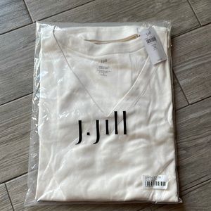 J Jill simply supima v-beck tunic, long sleeves , brand new